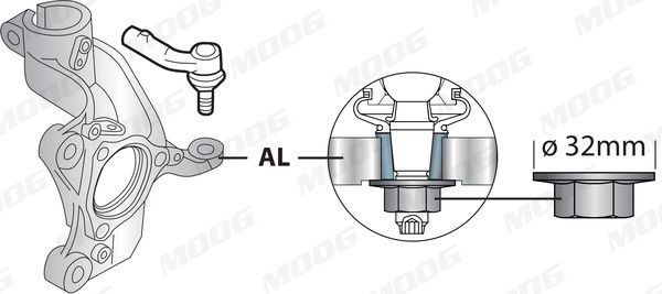 VOES10703 Outer tie rod end MOOG VO-ES-10703 review and test