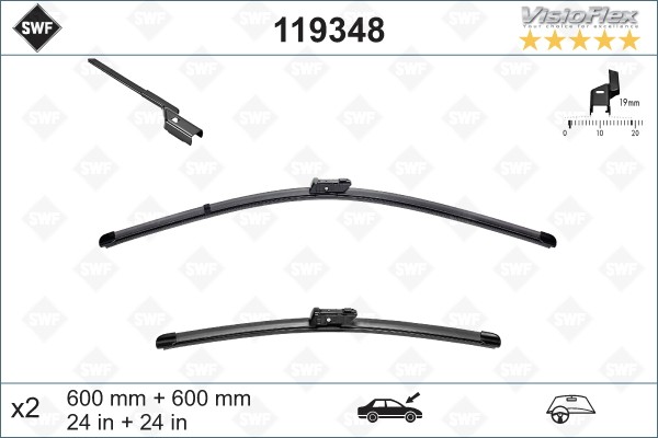 119348 Window wipers SWF 119348 review and test