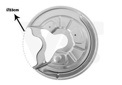 VAN WEZEL 7622373 SEAT Splash panel brake disc in original quality