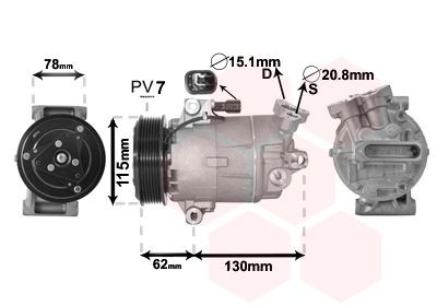 VAN WEZEL 3300K386 Air conditioning compressor NISSAN experience and price