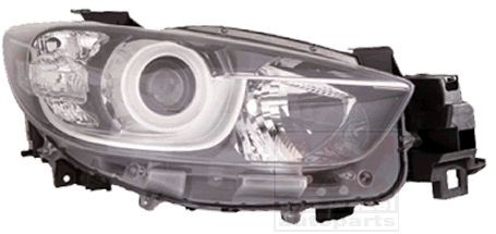 2780962 VAN WEZEL Headlight MAZDA Right, H11, HB3, Crystal clear, for right-hand traffic, without motor for headlamp levelling, PGJ19-2