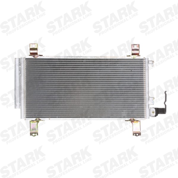 STARK SKCD-0110067 Air conditioning condenser with dryer, 15,5mm, 10,1mm, Aluminium, R 134a, 16mm, 590mm