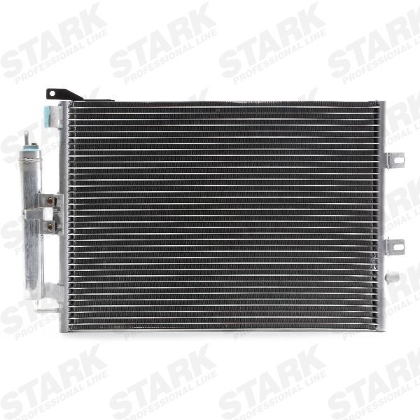 STARK SKCD-0110351 Air conditioning condenser with dryer, 545-385-16, Aluminium