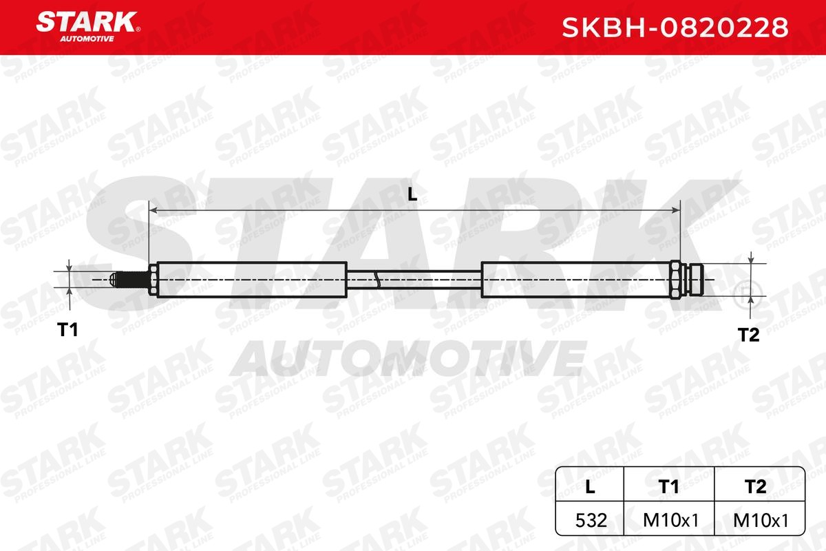 STARK SKBH-0820228 Bremsschlauch für MERCEDES-BENZ NG LKW in Original Qualität