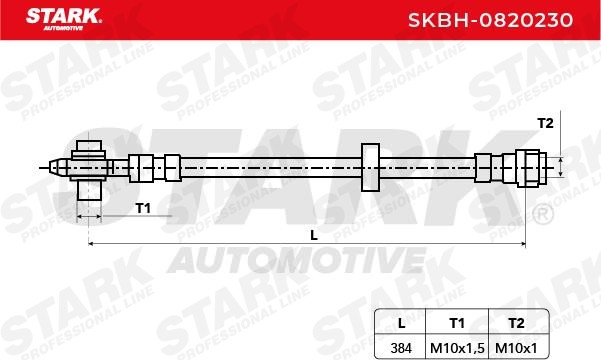 OEM-quality STARK SKBH-0820230 Flexible brake hose