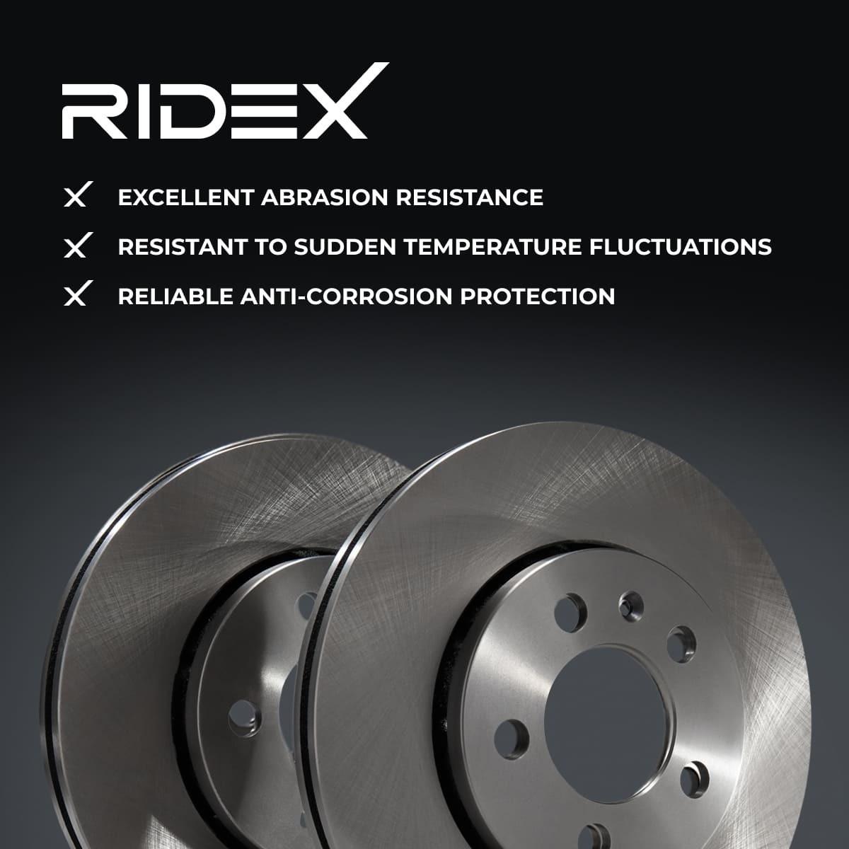 82B0027 Brake discs 82B0027 RIDEX Front Axle, 280x22,0mm, 5x112,0, Vented, Uncoated