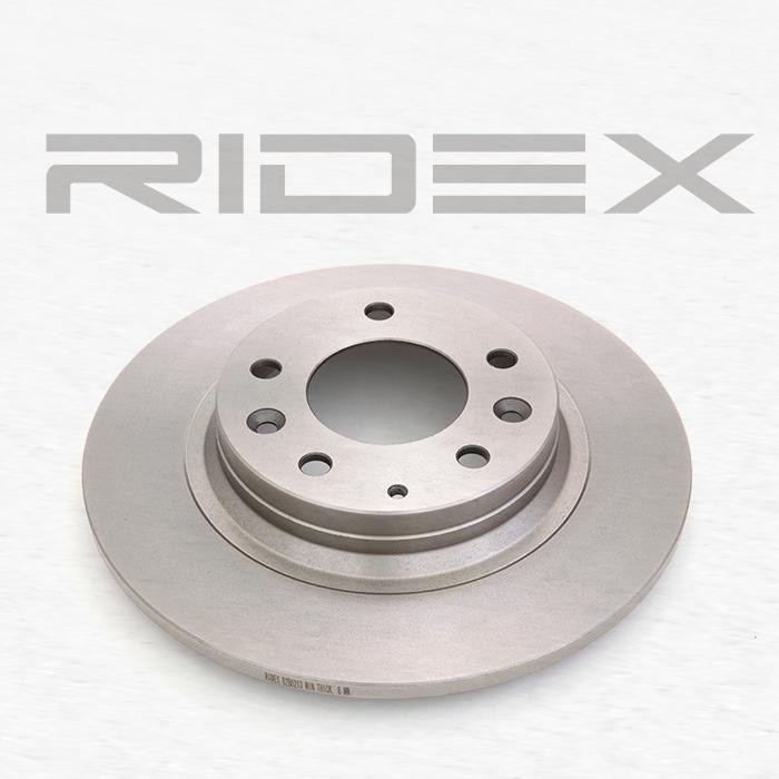 RIDEX 82B0213 Brake rotor Rear Axle, 279,7x10mm, 5/8x114, solid