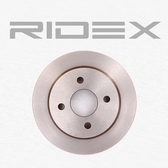 RIDEX 82B0014 Brake rotor Rear Axle, 253x10,2mm, 4/4x108, solid