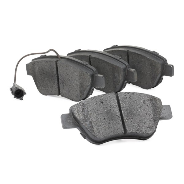 402B0037 Set of brake pads 402B0037 RIDEX Front Axle, incl. wear warning contact, Axle Vers.: Front