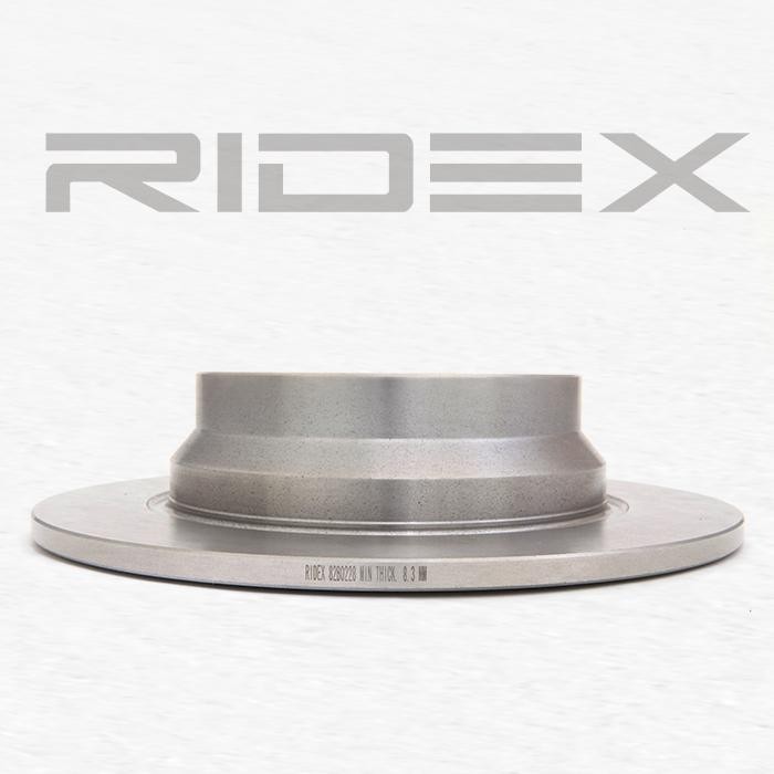 82B0228 Brake discs 82B0228 RIDEX Rear Axle, 300,0x10mm, 5/6x112, solid
