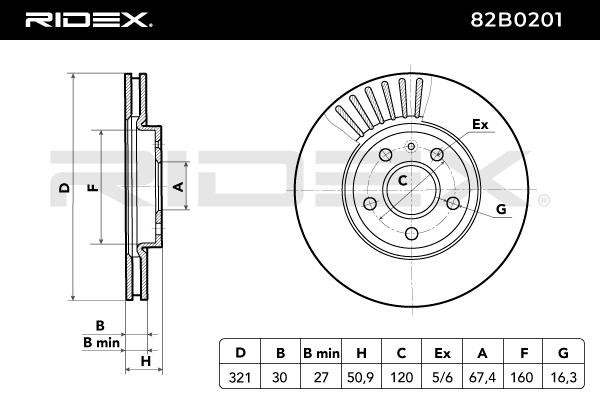 RIDEX Brake discs 82B0201 buy online