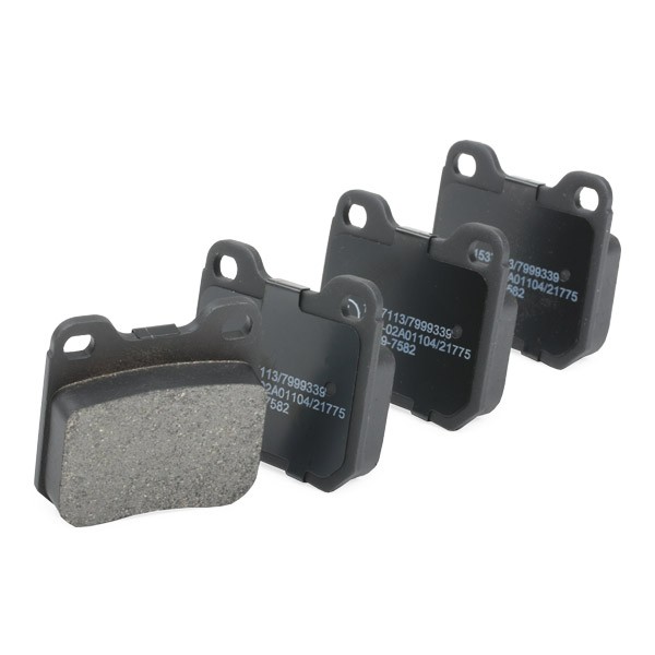 402B0038 Set of brake pads 402B0038 RIDEX Rear Axle, excl. wear warning contact