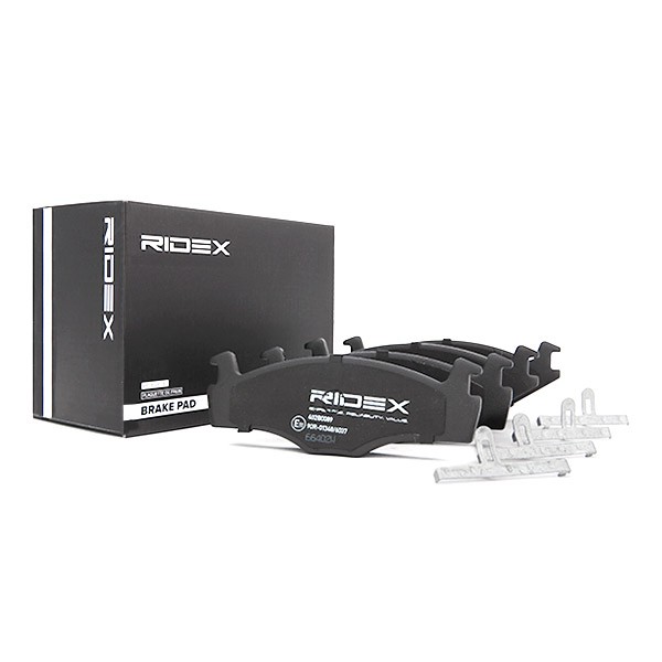 RIDEX 402B0089 Brake pad set Front Axle, with anti-squeak plate