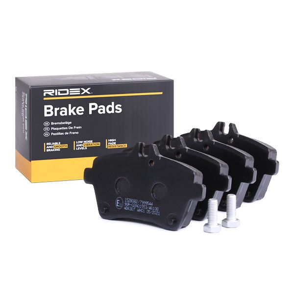 RIDEX Brake pad kit 402B0233 suitable for MERCEDES-BENZ A-Class, B-Class
