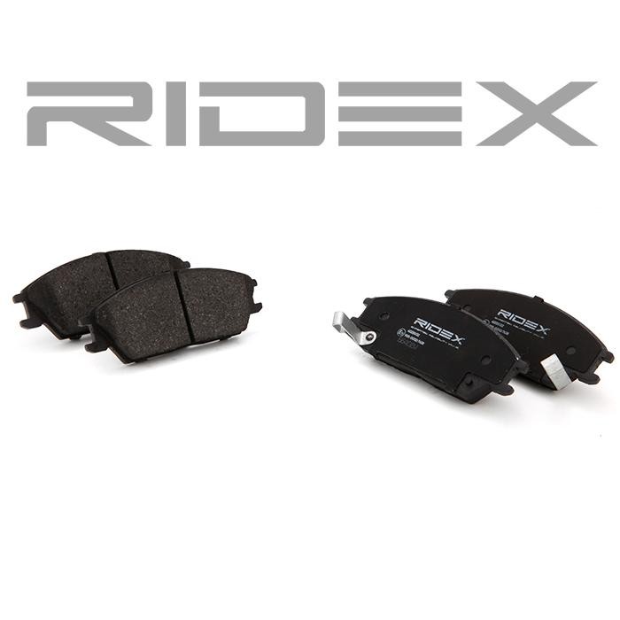 RIDEX 402B0132 Disc pads Front Axle, with acoustic wear warning