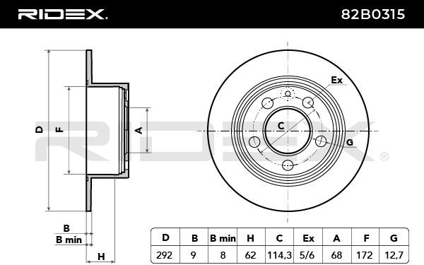 82B0315 Bremsscheiben RIDEX Erfahrung