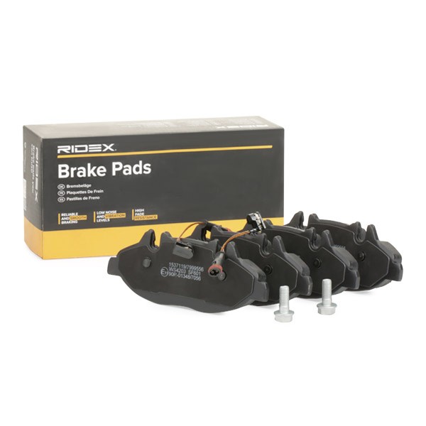 RIDEX 402B0676 Brake pad set 0014210910