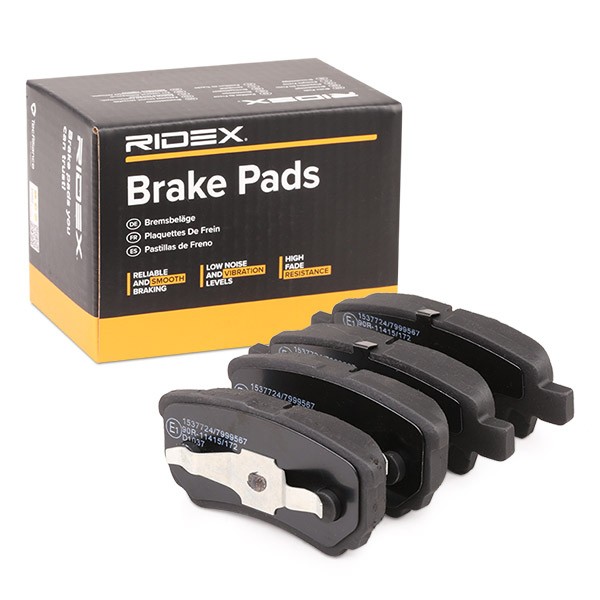 RIDEX 402B0106 Brake pad set 4605A337