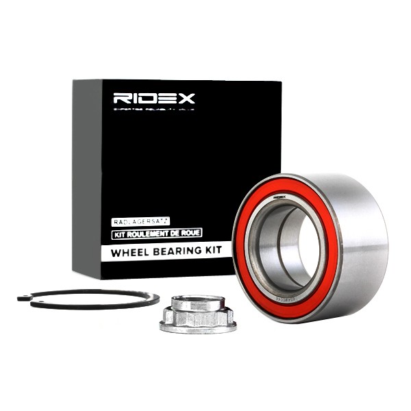 RIDEX 654W0046 Wheel bearing kit Rear Axle both sides, 75,0 mm