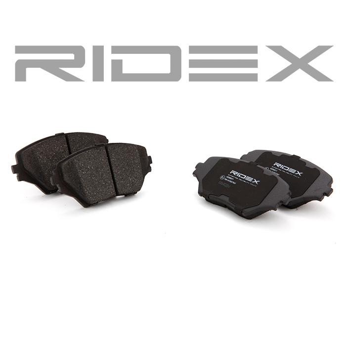 RIDEX 402B0211 Disc pads Front Axle, not prepared for wear indicator