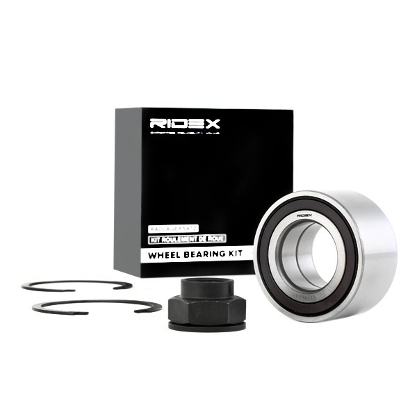 RIDEX 654W0207 Wheel bearing kit Front axle both sides, with integrated magnetic sensor ring, 72 mm