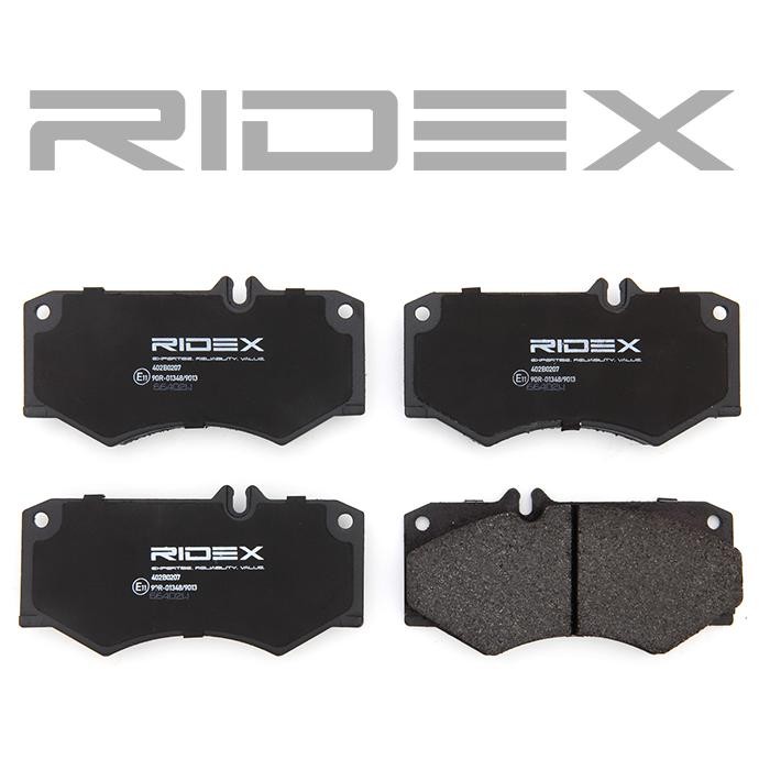 RIDEX 402B0207 Remblokkenset, schijfrem Vooras, Geschikt voor slijtage waarschuwingscontact