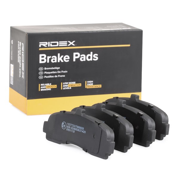 RIDEX 402B0190 Brake pad set without integrated wear sensor