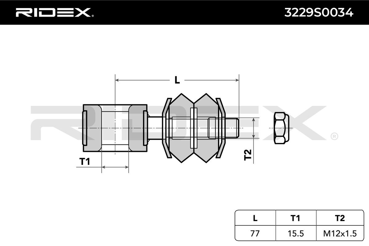 OEM-quality RIDEX 3229S0034 Link rod