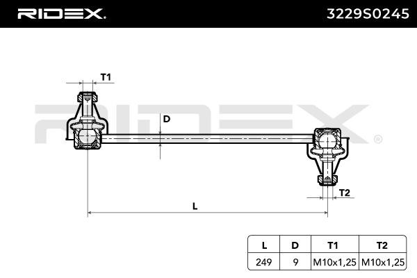 OEM-quality RIDEX 3229S0245 Link rod