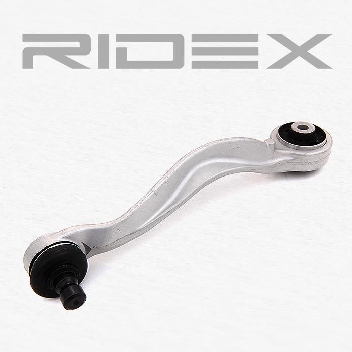 RIDEX 273C0003 Suspension control arm with rubber mount, Upper, Rear, Front Axle Left, Control Arm, Aluminium, Cast Aluminium