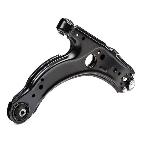 RIDEX 273C0002 Suspension control arm with ball joints, Front Axle Left, Lower, Triangular Control Arm (CV), Sheet Steel, Cone Size: 14,8 mm