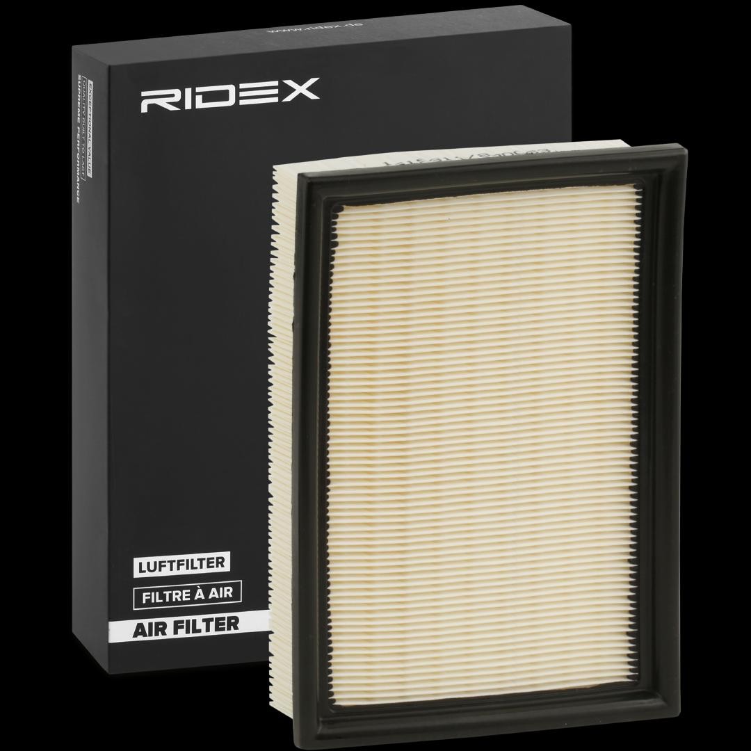 RIDEX 8A0078 Engine filter 59mm, tetragonal, Filter Insert, Air Recirculation Filter