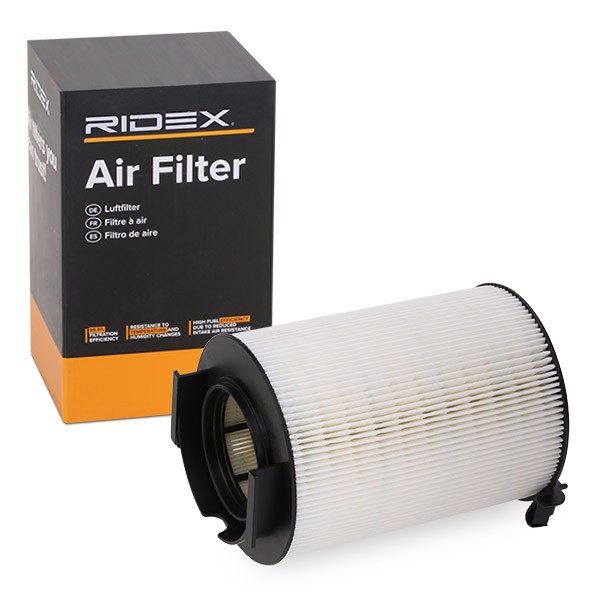 RIDEX 8A0027 Air filter 221, 227mm, 136mm, Cylindrical, Filter Insert, Air Recirculation Filter
