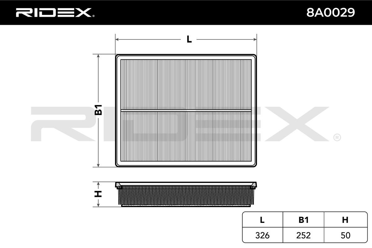 RIDEX Luftfilter 8A0029