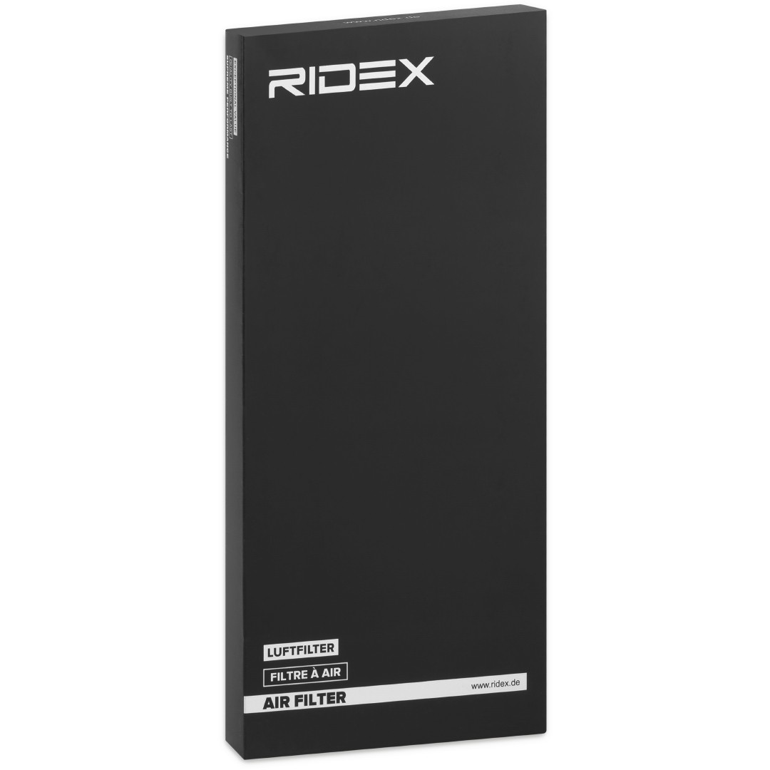 RIDEX 8A0107 Air filter 48,0mm, 145,0mm, 376,0mm, Air Recirculation Filter, with pre-filter