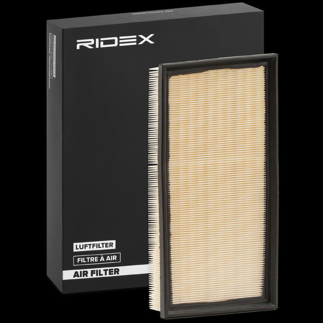 RIDEX 8A0085 Engine filter 49mm, 185mm, 348mm, Filter Insert, Air Recirculation Filter