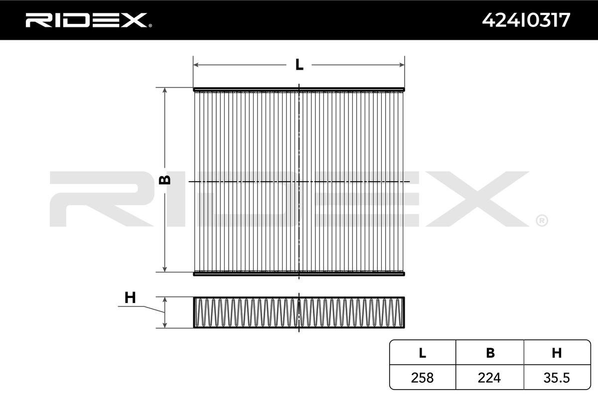 RIDEX Air conditioning filter 424I0317