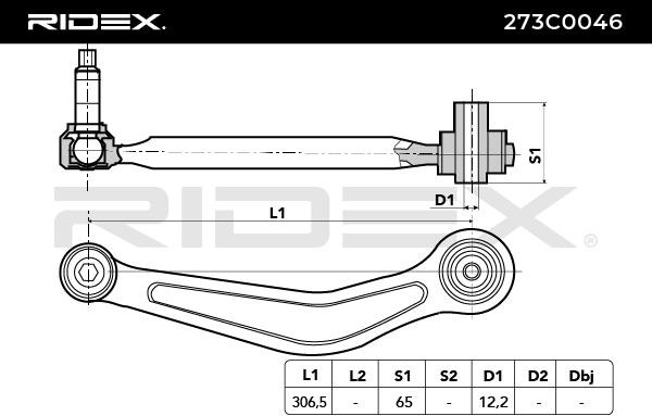 RIDEX Trailing arm 273C0046 buy online