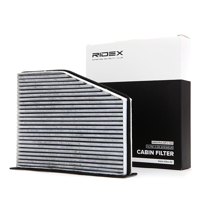RIDEX 424I0002 originales AUDI Filtro de aire acondicionado Filtro de carbón activado, 287,1 mm x 214,5 mm x 57 mm
