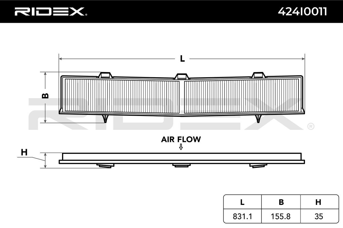 RIDEX Air conditioning filter 424I0011
