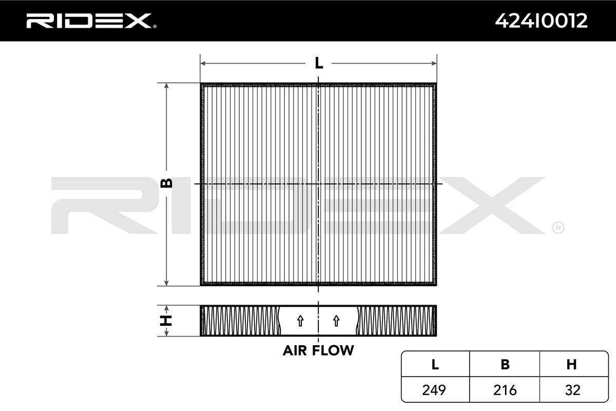 RIDEX Air conditioning filter 424I0012