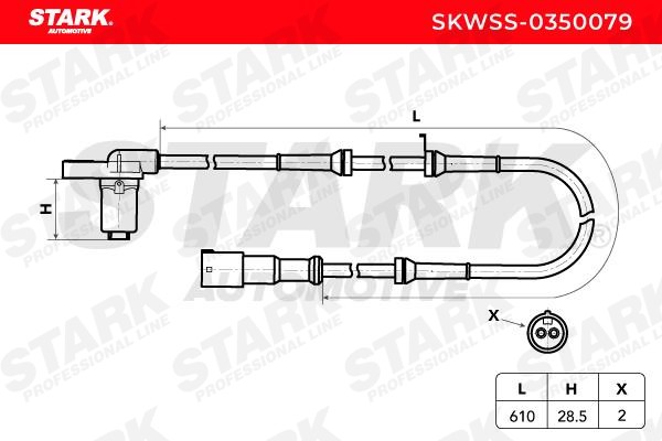SKWSS0350079 Anti lock brake sensor STARK SKWSS-0350079 review and test
