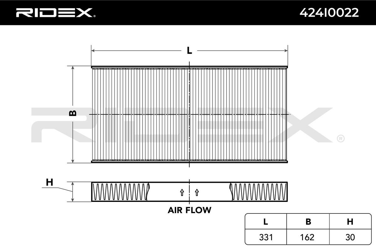 RIDEX Air conditioning filter 424I0022