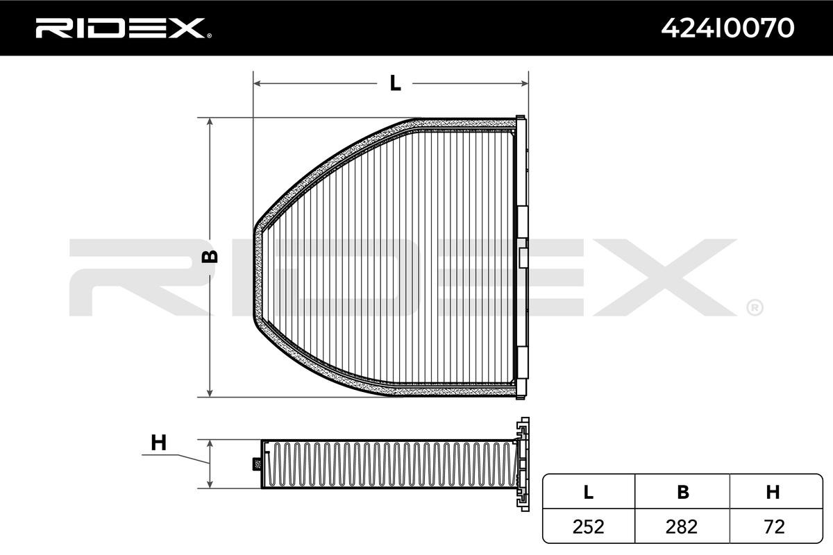 RIDEX Air conditioning filter 424I0070