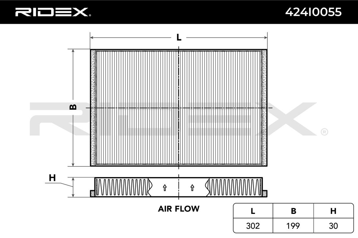 RIDEX Air conditioning filter 424I0055