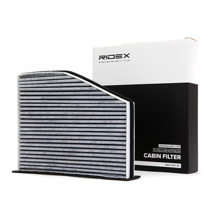 RIDEX 424I0216 Pollen filter Activated Carbon Filter, with Odour Absorbent Effect, Filter Insert, 288 mm x 210 mm x 58 mm, Asymmetrical