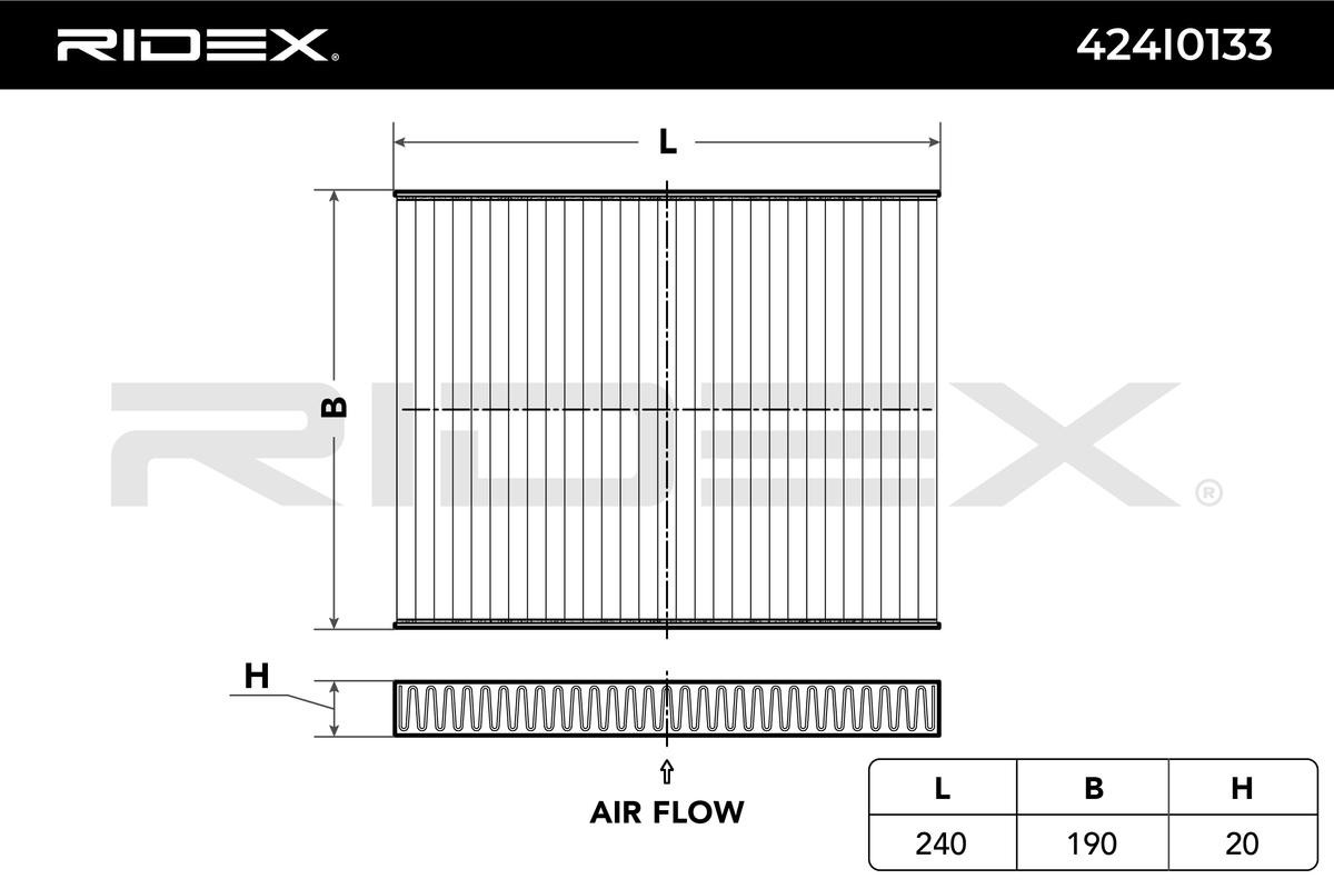RIDEX Air conditioning filter 424I0133