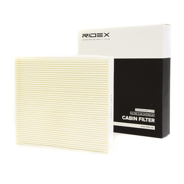 RIDEX 424I0098 Pollen filter Pollen Filter, Particulate Filter, 221 mm x 250 mm x 30 mm, Paper, rectangular