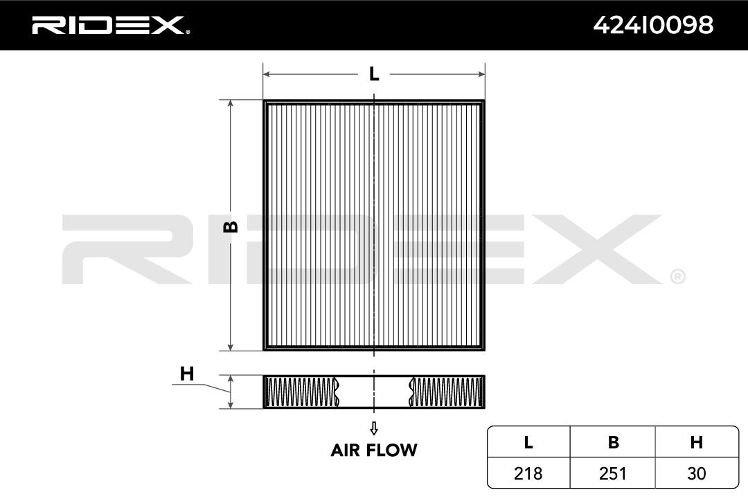 424I0098 AC filter RIDEX 424I0098 review and test