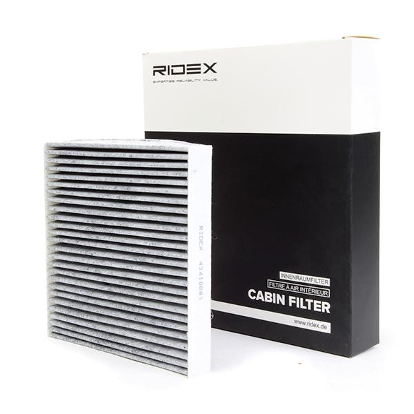 RIDEX 424I0081 Pollen filter Activated Carbon Filter, 212,0 mm x 204,0 mm x 30,0 mm